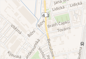 Lačnovská v obci Svitavy - mapa ulice