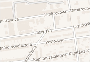 Lázeňská v obci Svitavy - mapa ulice