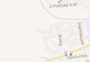 Lotyšská v obci Svitavy - mapa ulice