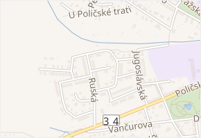 Maďarská v obci Svitavy - mapa ulice