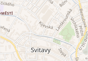 Marie Kudeříkové v obci Svitavy - mapa ulice