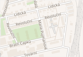 Marie Pujmanové v obci Svitavy - mapa ulice