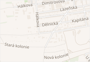 Na Barikádách v obci Svitavy - mapa ulice