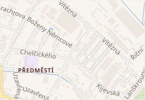 Neumannova v obci Svitavy - mapa ulice