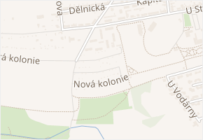 Nová kolonie v obci Svitavy - mapa ulice