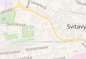 Palackého v obci Svitavy - mapa ulice