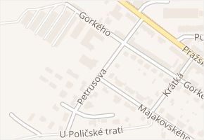 Petrusova v obci Svitavy - mapa ulice