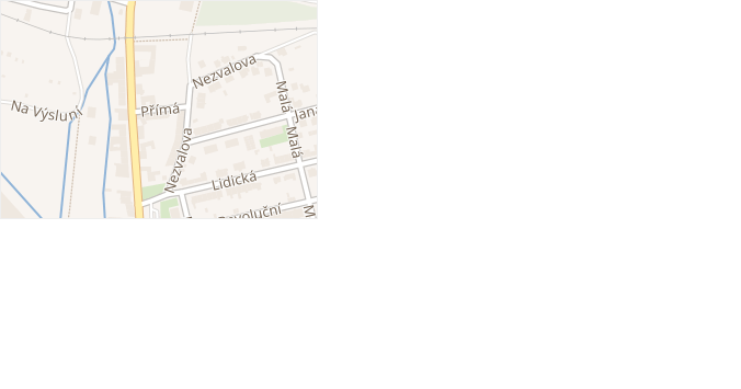 Přímá v obci Svitavy - mapa ulice