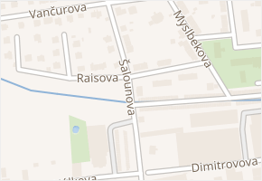 Šalounova v obci Svitavy - mapa ulice