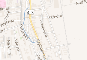 Slovenská v obci Svitavy - mapa ulice
