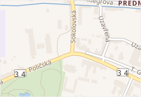 Sokolovská v obci Svitavy - mapa ulice