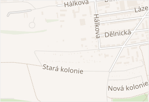 Stará kolonie v obci Svitavy - mapa ulice