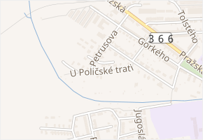 U Poličské trati v obci Svitavy - mapa ulice
