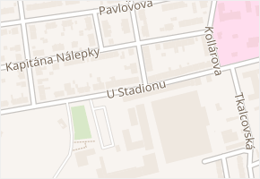 U Stadionu v obci Svitavy - mapa ulice