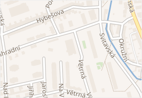 Větrná v obci Svitavy - mapa ulice