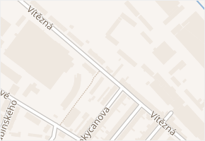Vítězná v obci Svitavy - mapa ulice