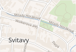 Wolkerova alej v obci Svitavy - mapa ulice