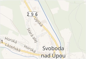 Úpská v obci Svoboda nad Úpou - mapa ulice