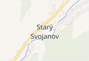 Starý Svojanov v obci Svojanov - mapa části obce