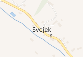 Svojek v obci Svojek - mapa části obce