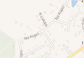 Na Kopci v obci Svojetice - mapa ulice