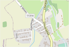 Srbínská v obci Svojetice - mapa ulice