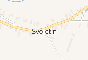 Svojetín v obci Svojetín - mapa části obce