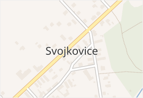 Svojkovice v obci Svojkovice - mapa části obce