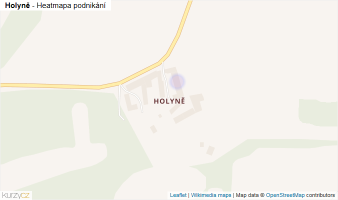Mapa Holyně - Firmy v části obce.