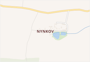 Nynkov v obci Svojšín - mapa části obce