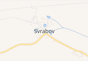 Svrabov v obci Svrabov - mapa části obce