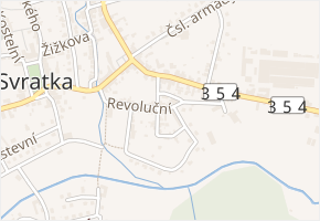 Havlíčkova v obci Svratka - mapa ulice