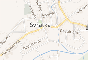 Krátká v obci Svratka - mapa ulice