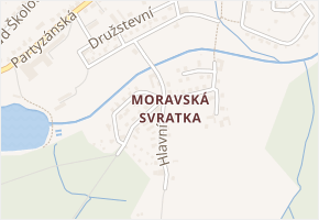 Moravská v obci Svratka - mapa ulice