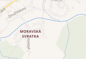 Na Úvoze v obci Svratka - mapa ulice