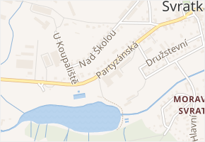 Partyzánská v obci Svratka - mapa ulice