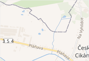 Pláňava v obci Svratka - mapa ulice