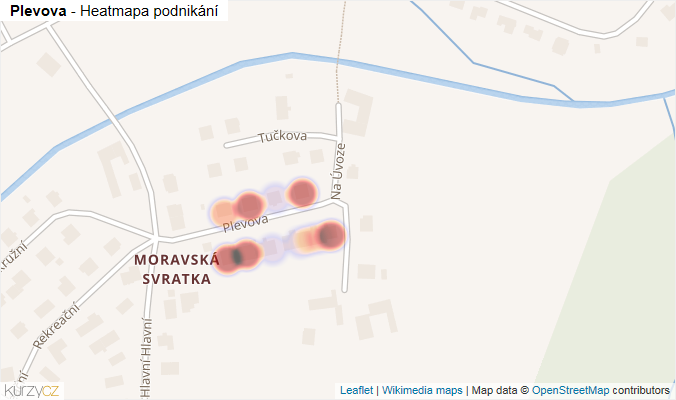 Mapa Plevova - Firmy v ulici.