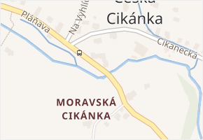 U Mostu v obci Svratka - mapa ulice