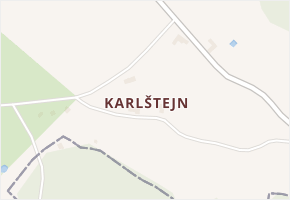 Karlštejn v obci Svratouch - mapa části obce