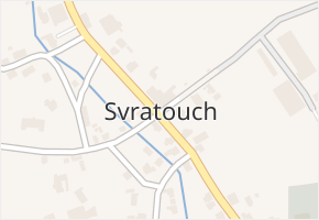 Svratouch v obci Svratouch - mapa části obce