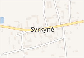 Svrkyně v obci Svrkyně - mapa části obce