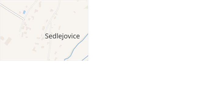 Sedlejovice v obci Sychrov - mapa části obce