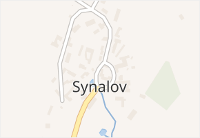 Synalov v obci Synalov - mapa části obce