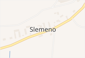 Slemeno v obci Synkov-Slemeno - mapa části obce