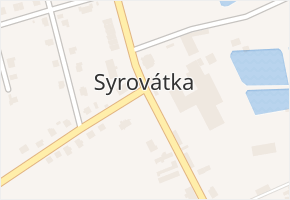 Syrovátka v obci Syrovátka - mapa části obce