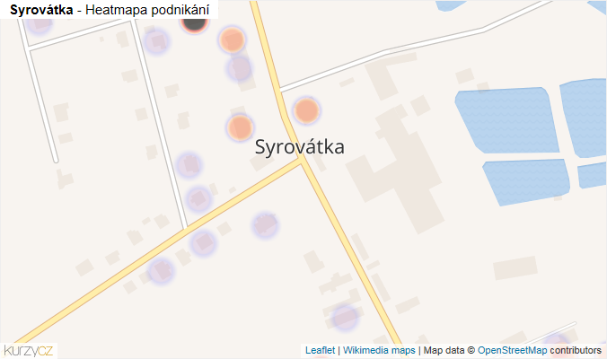 Mapa Syrovátka - Firmy v části obce.
