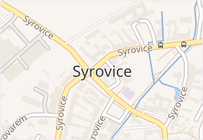 Syrovice v obci Syrovice - mapa části obce