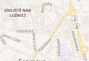 Bělehradská v obci Tábor - mapa ulice