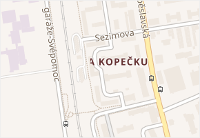 Boženy Němcové v obci Tábor - mapa ulice